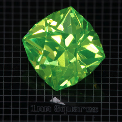 Faceted LuAG, Cushion Lutetium Aluminum Garnet Gemstone