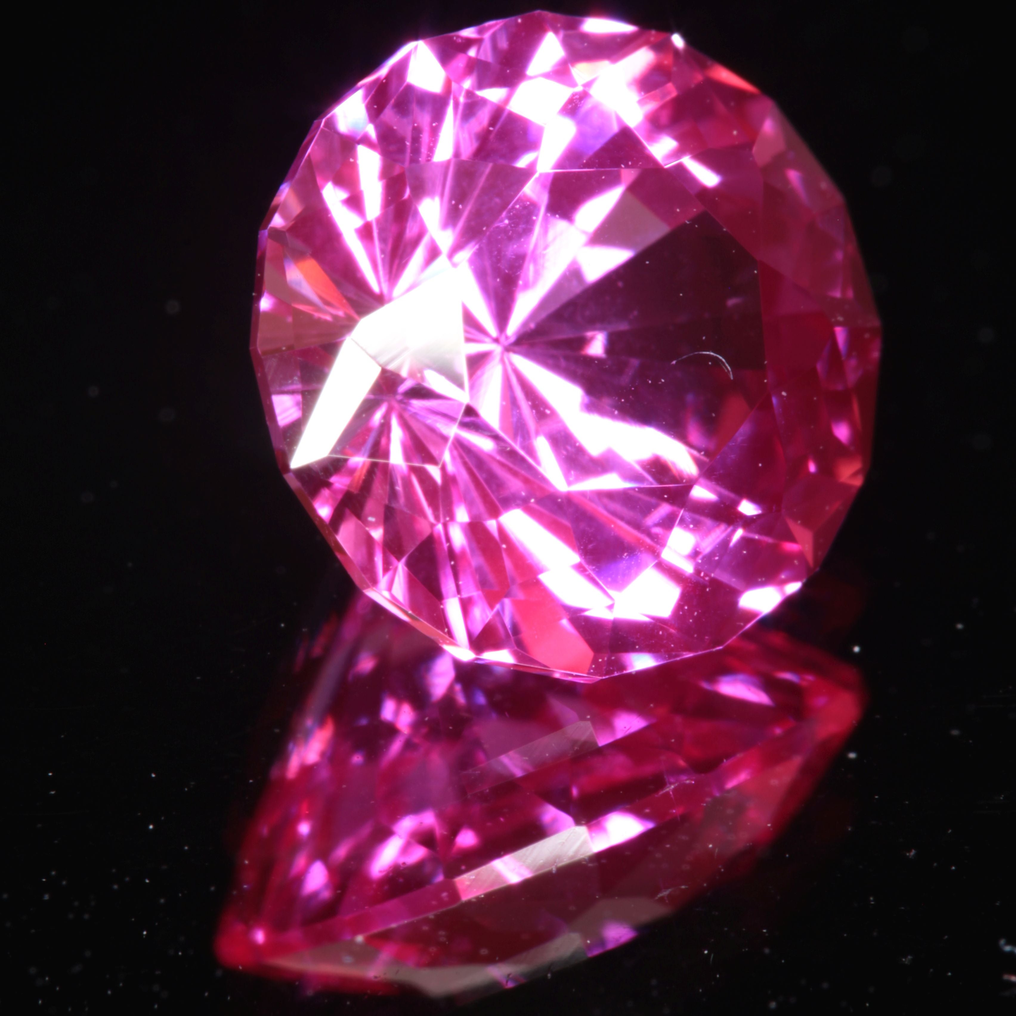 Pink Ruby Round Gemstone