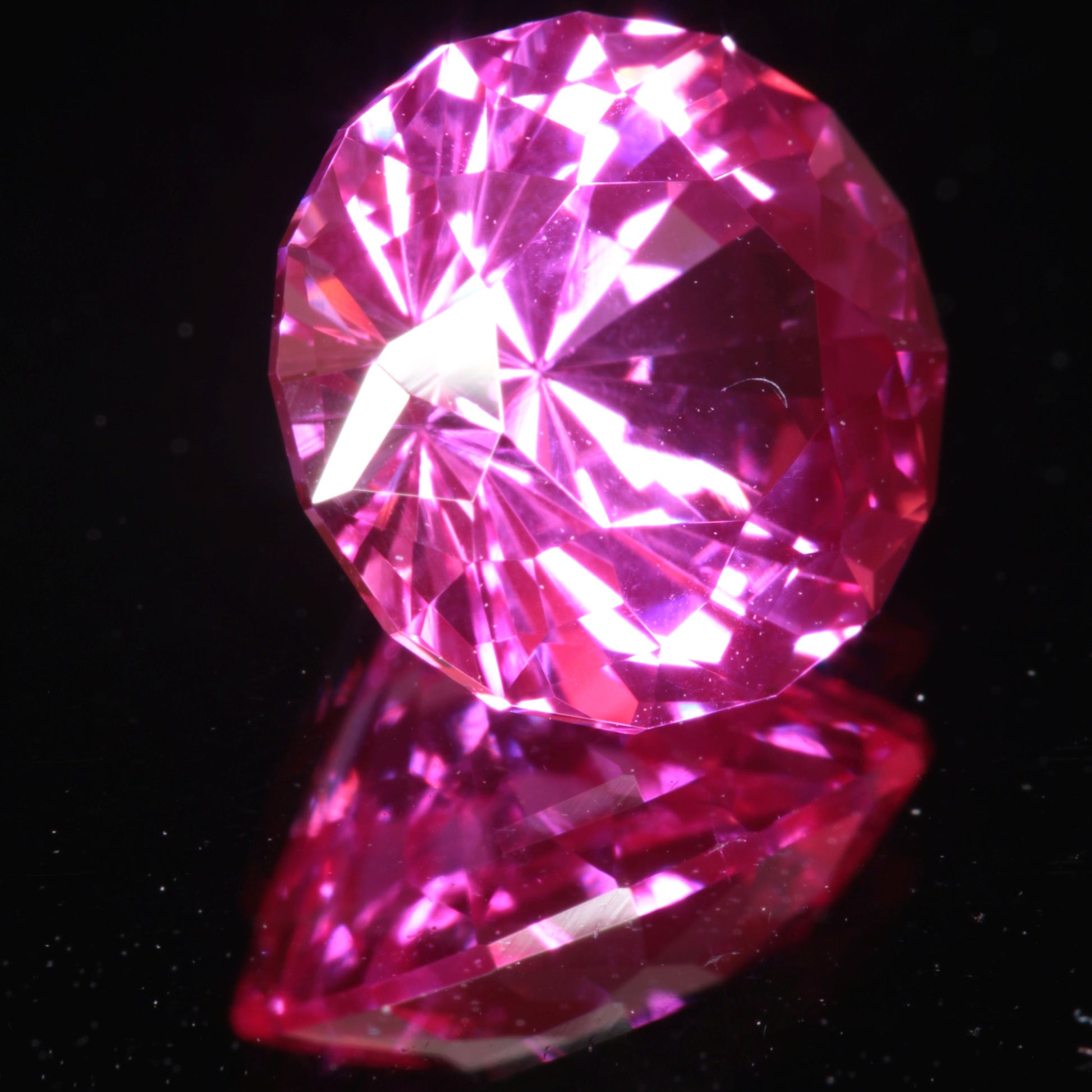 Pink Ruby Round Gemstone