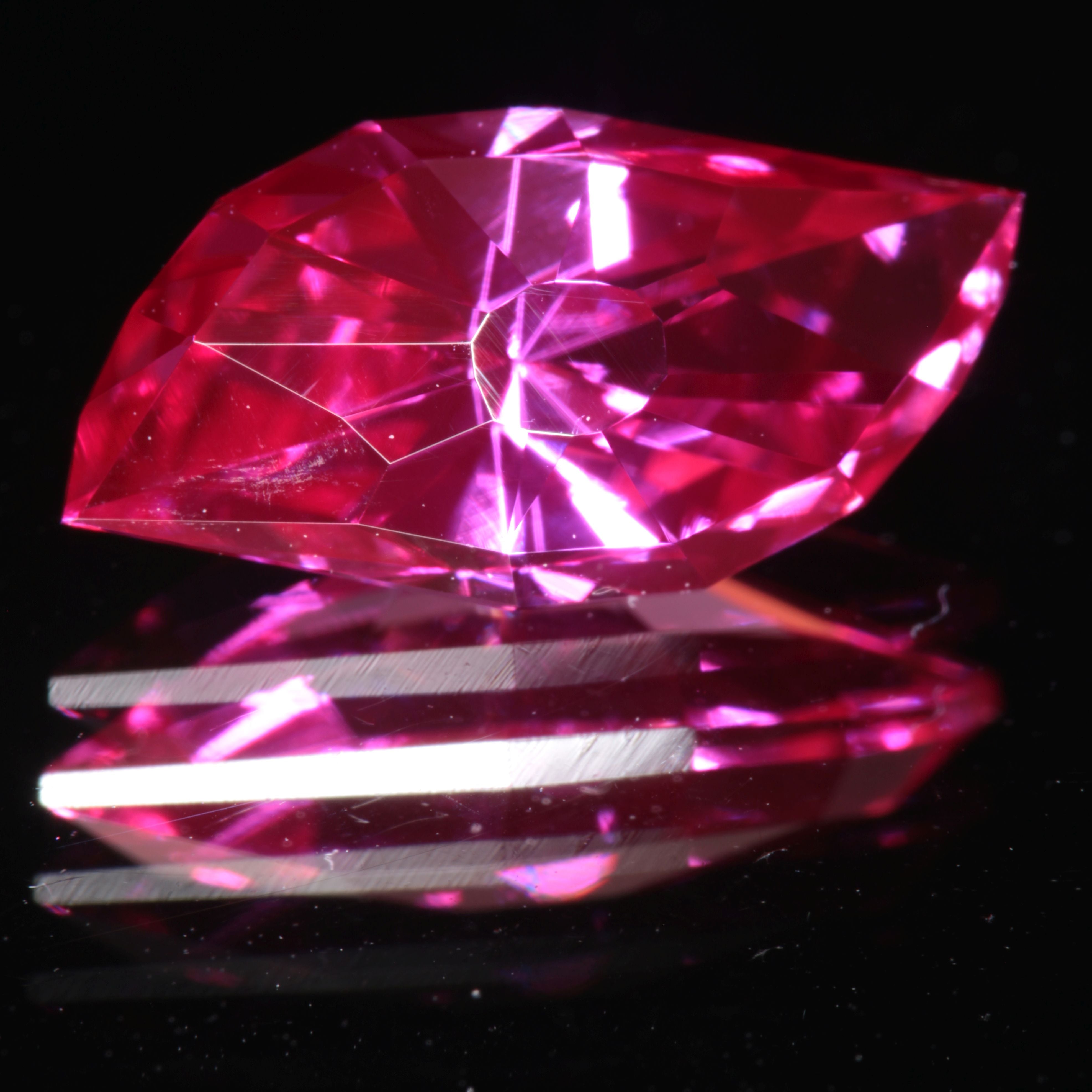 Pink Ruby Twist Eye Gemstone