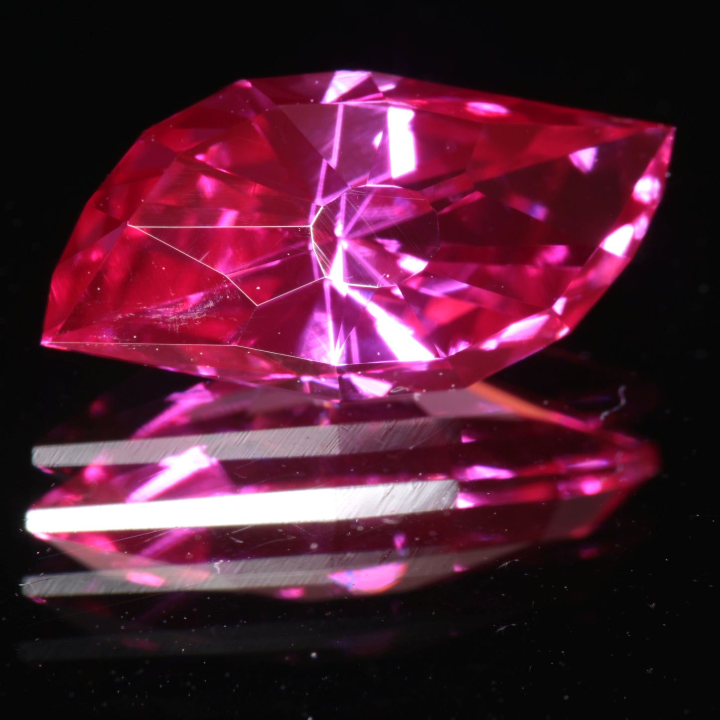 Pink Ruby Twist Eye Gemstone