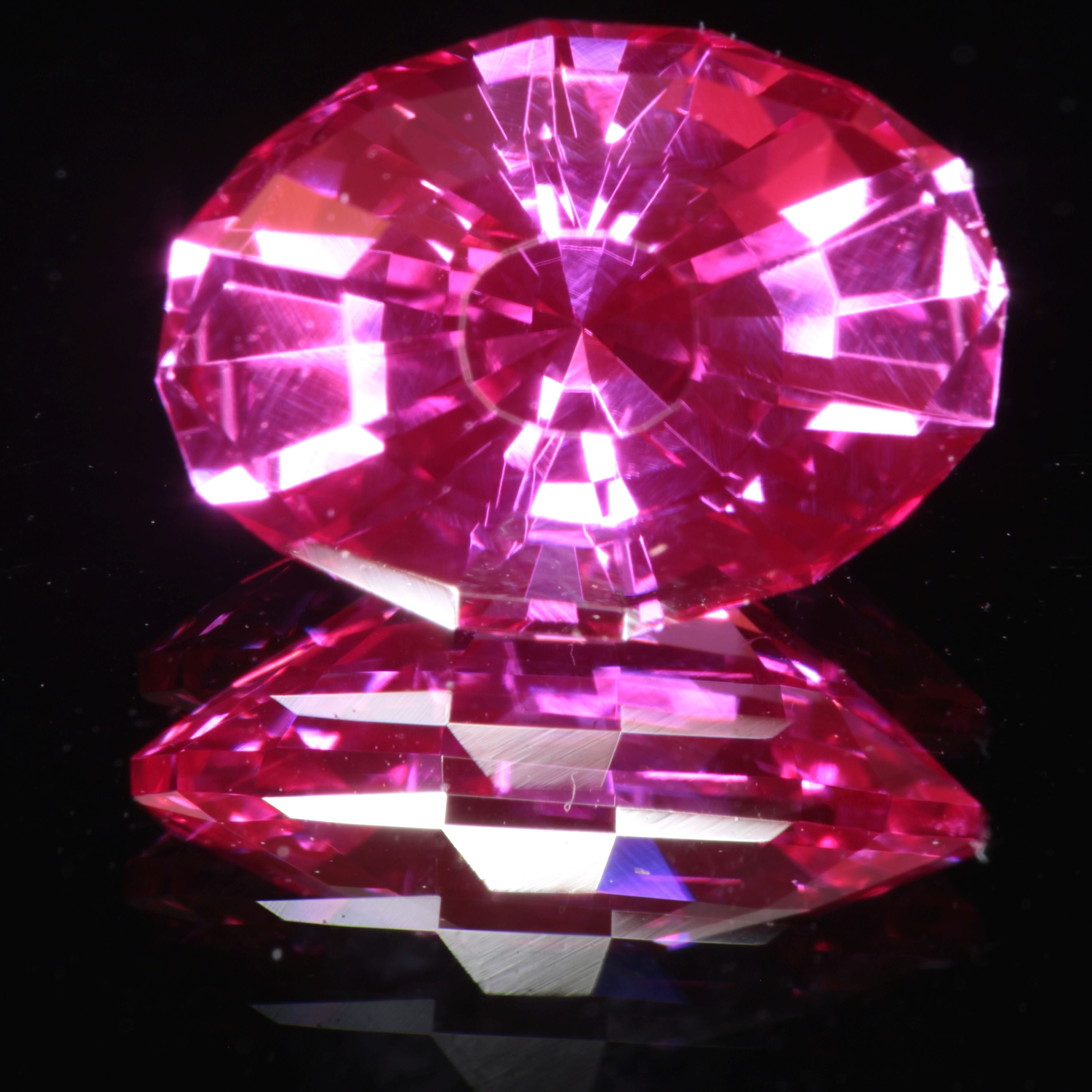 Pink Ruby Oval Eye Gemstone