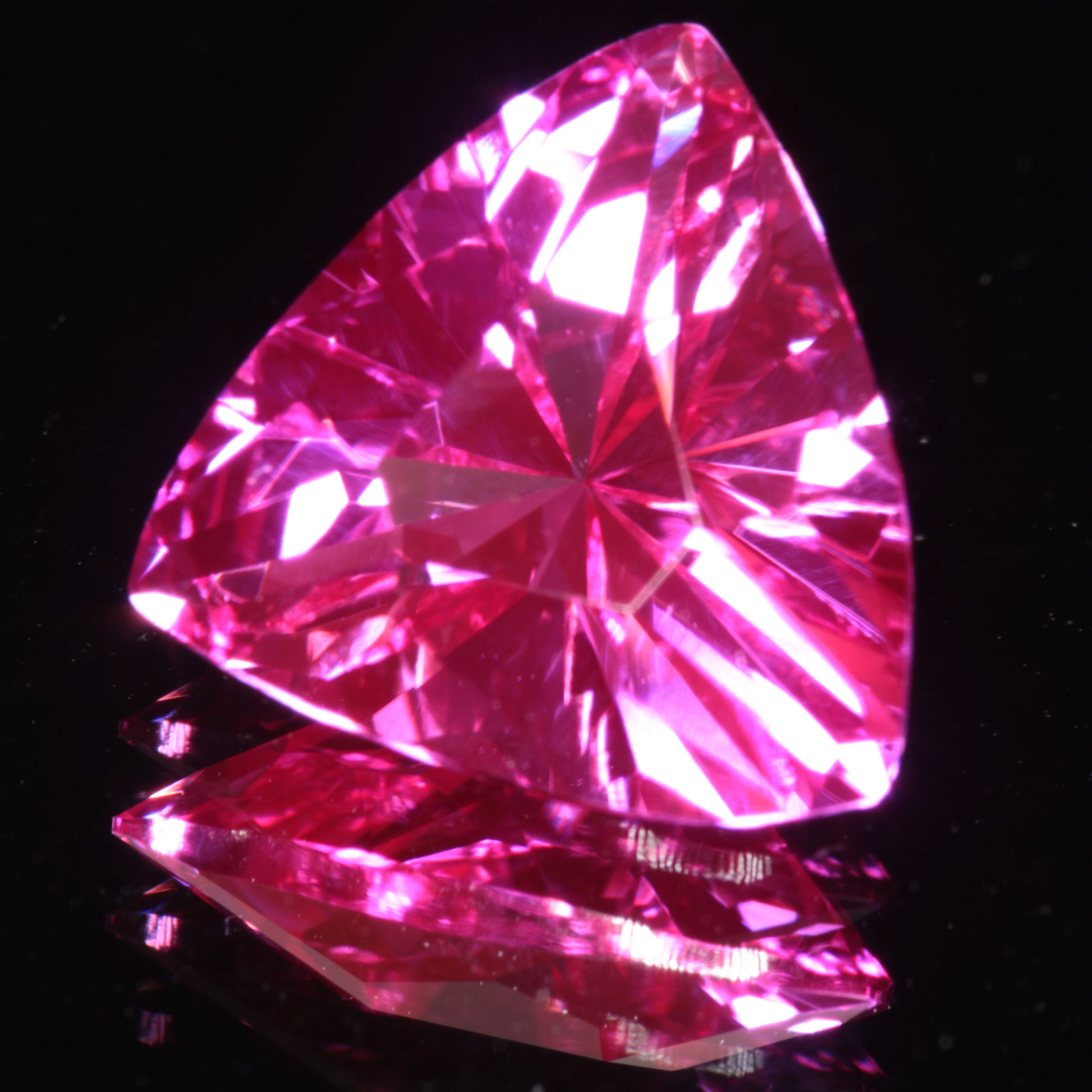 Pink Ruby Trillion Gemstone