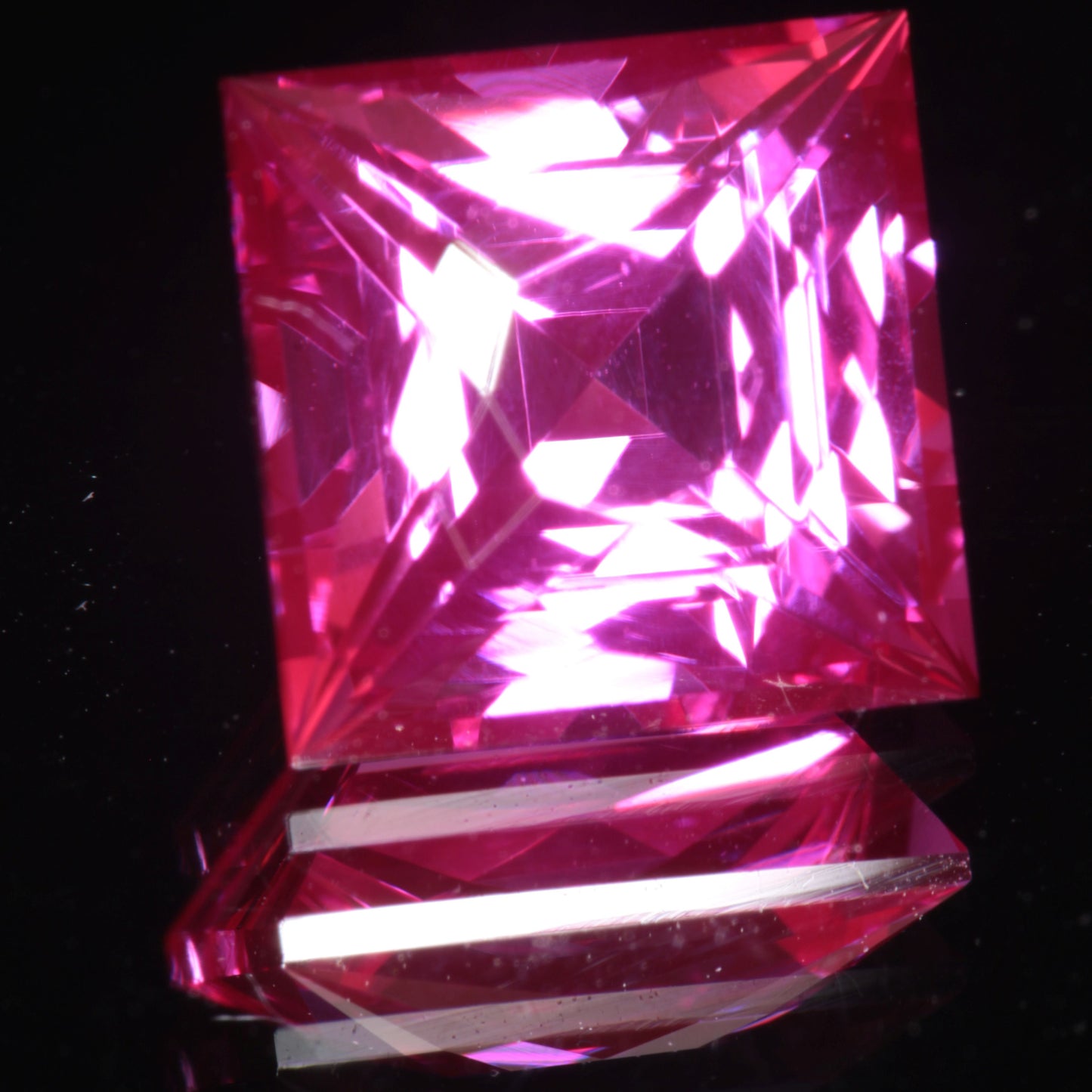 Pink Ruby Square Gemstone