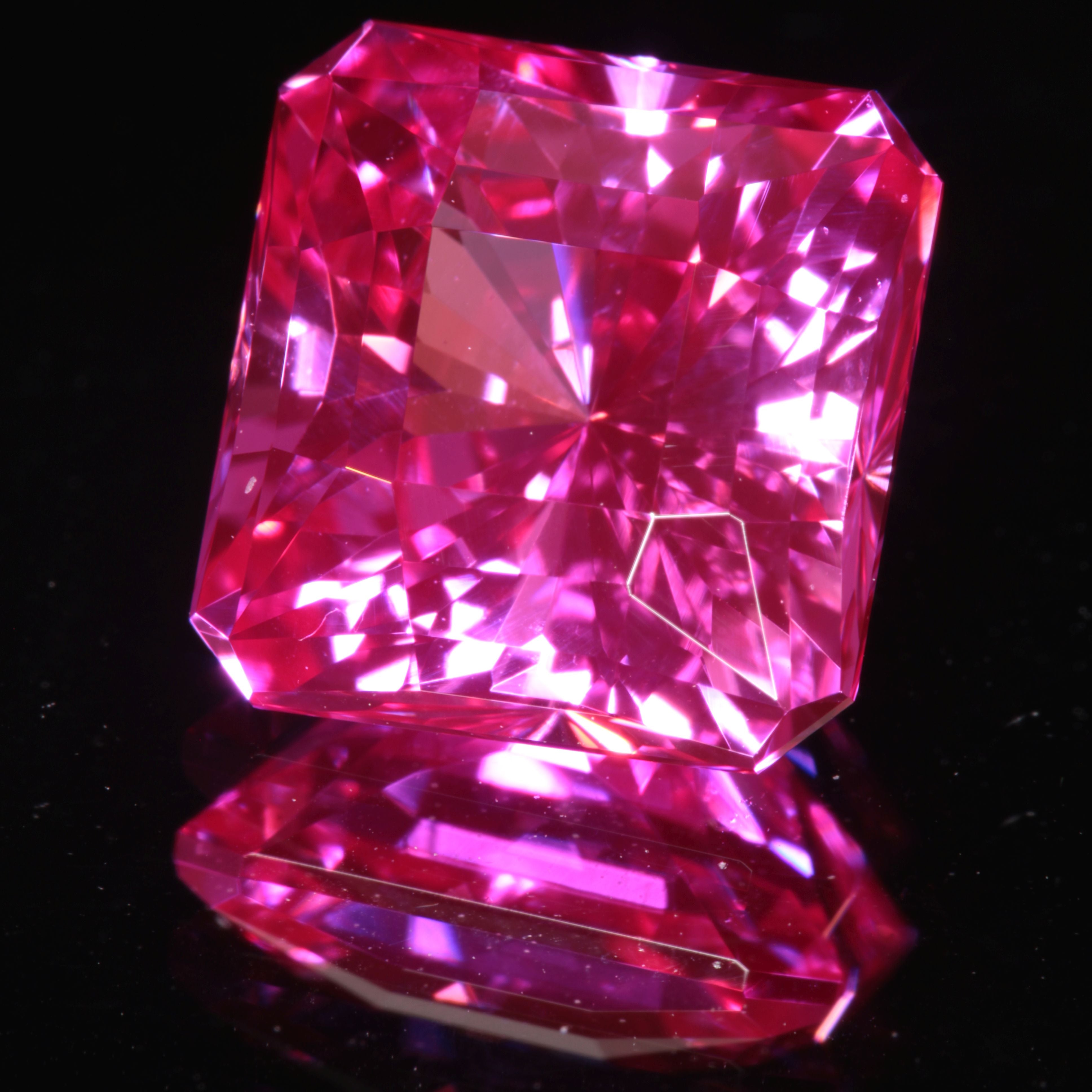 Pink Ruby Square Gemstone