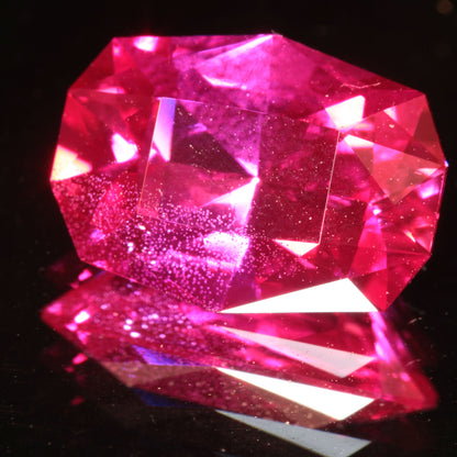 Pink Ruby Bubbly Long Cushion Gemstone