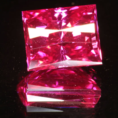 Pink Ruby Rectangle Gemstone