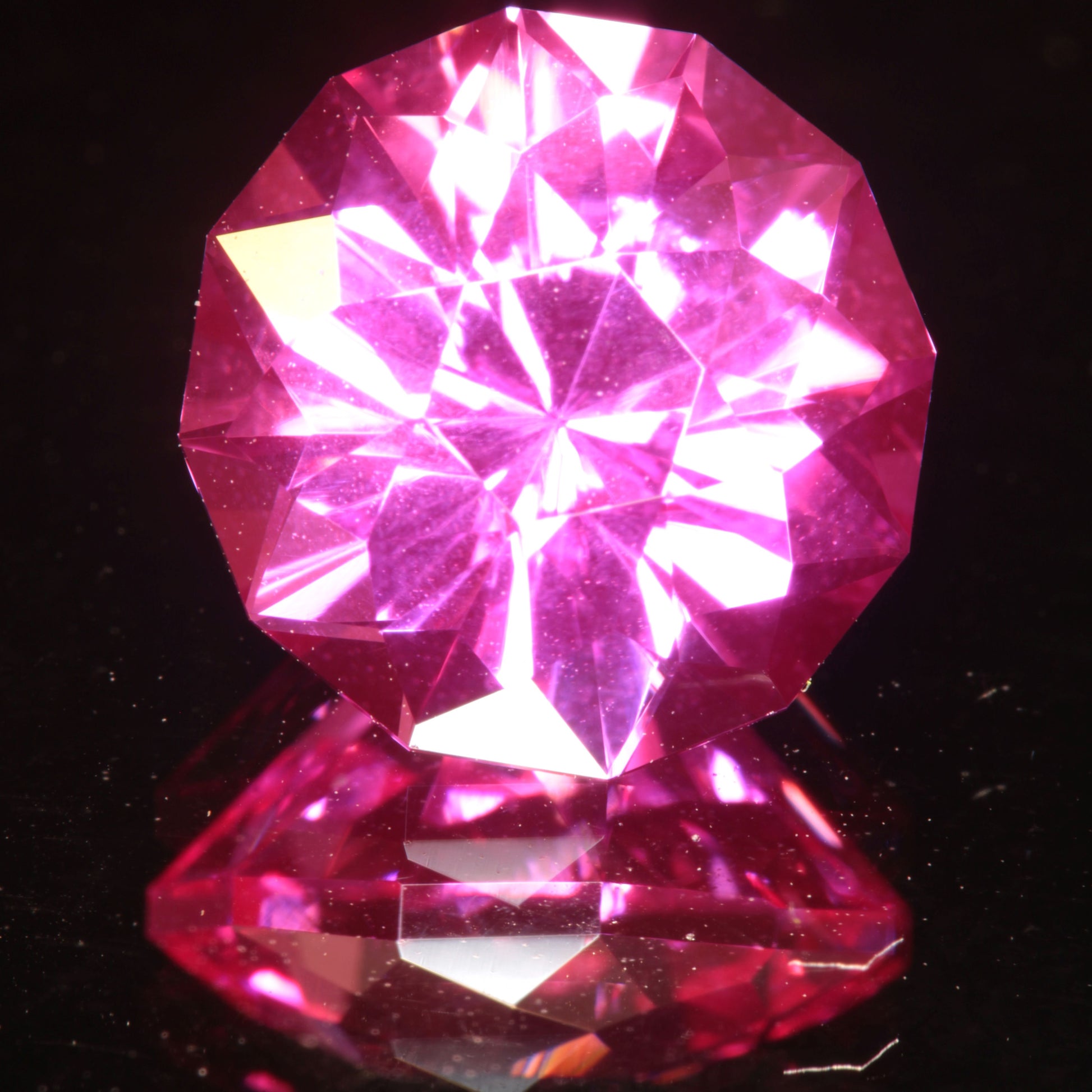 Pink Ruby Round Gemstone