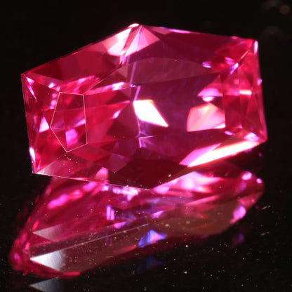 Pink Ruby Complex Oval Gemstone