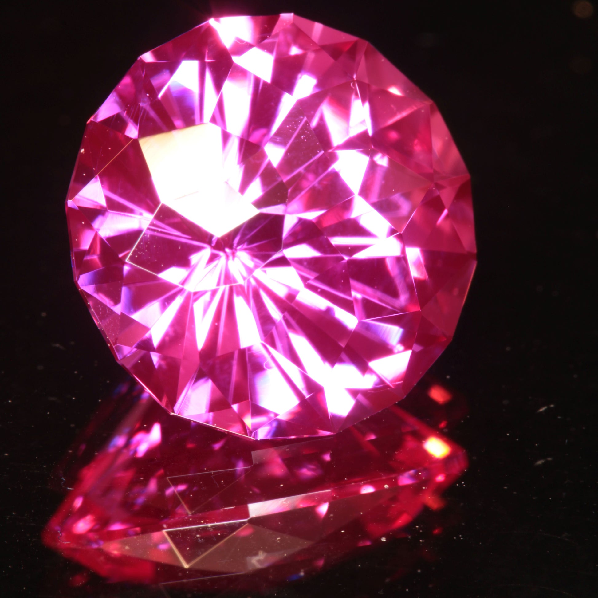 Pink Ruby Round Gemstone