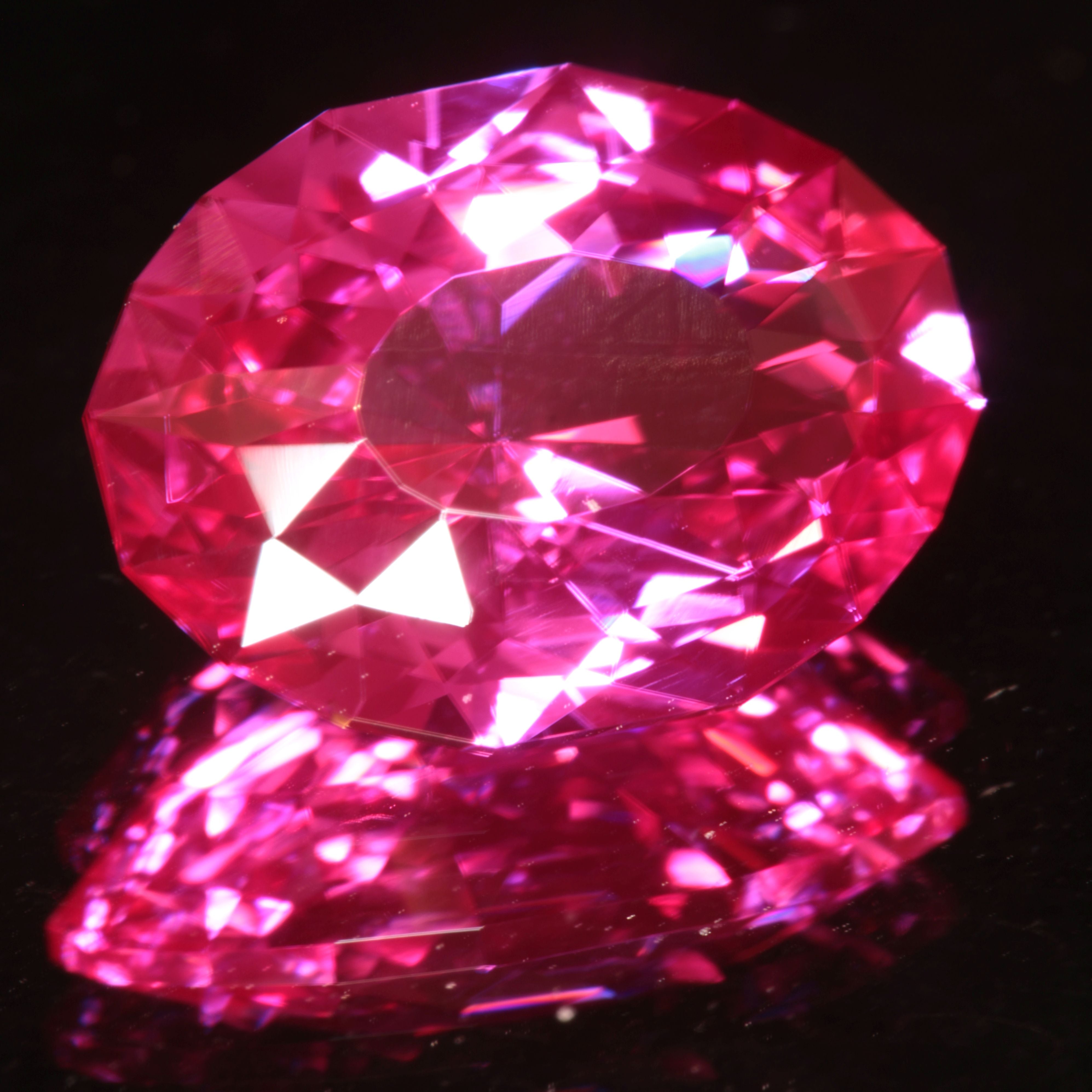 Pink Ruby Oval Gemstone
