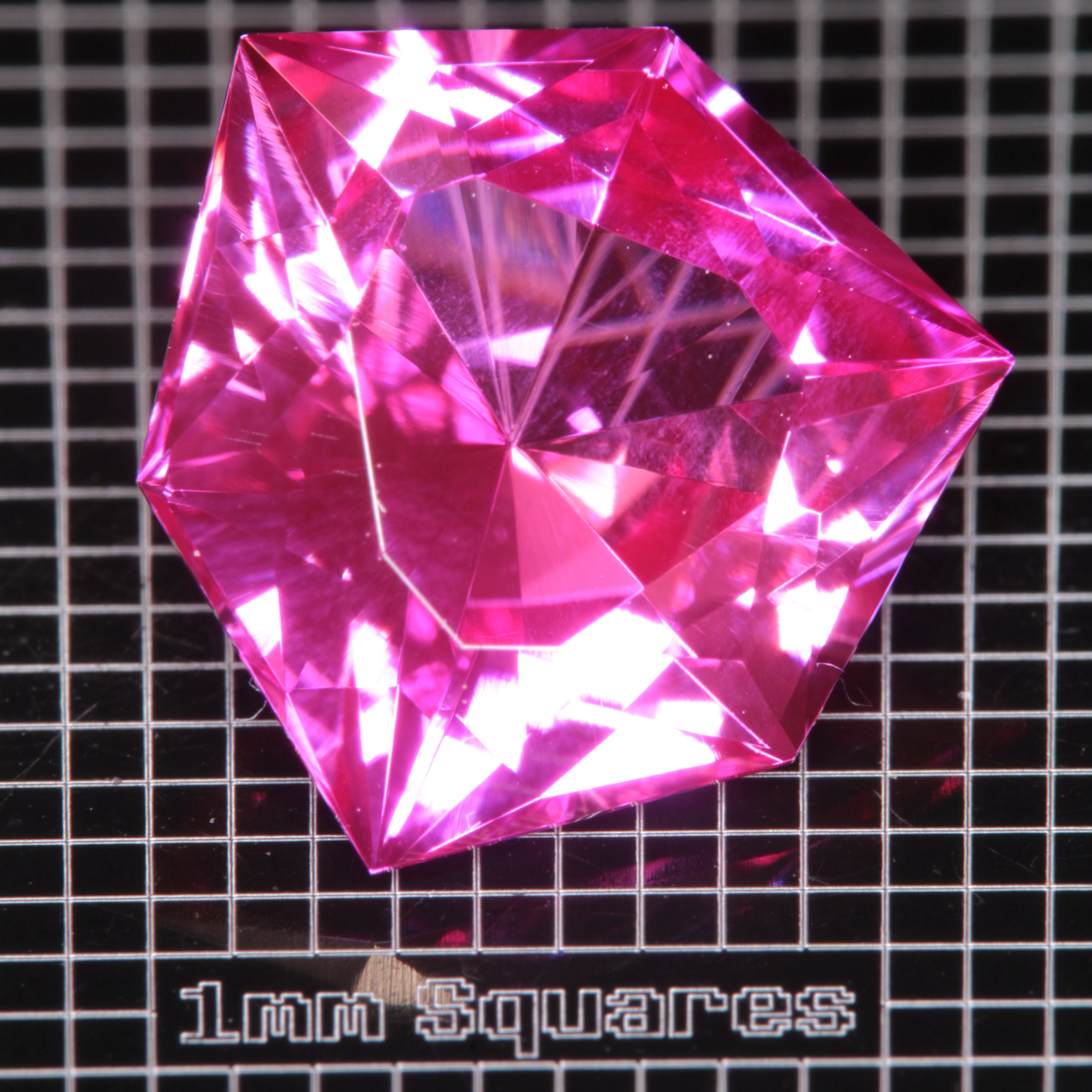 Pink Ruby Trillion Gemstone