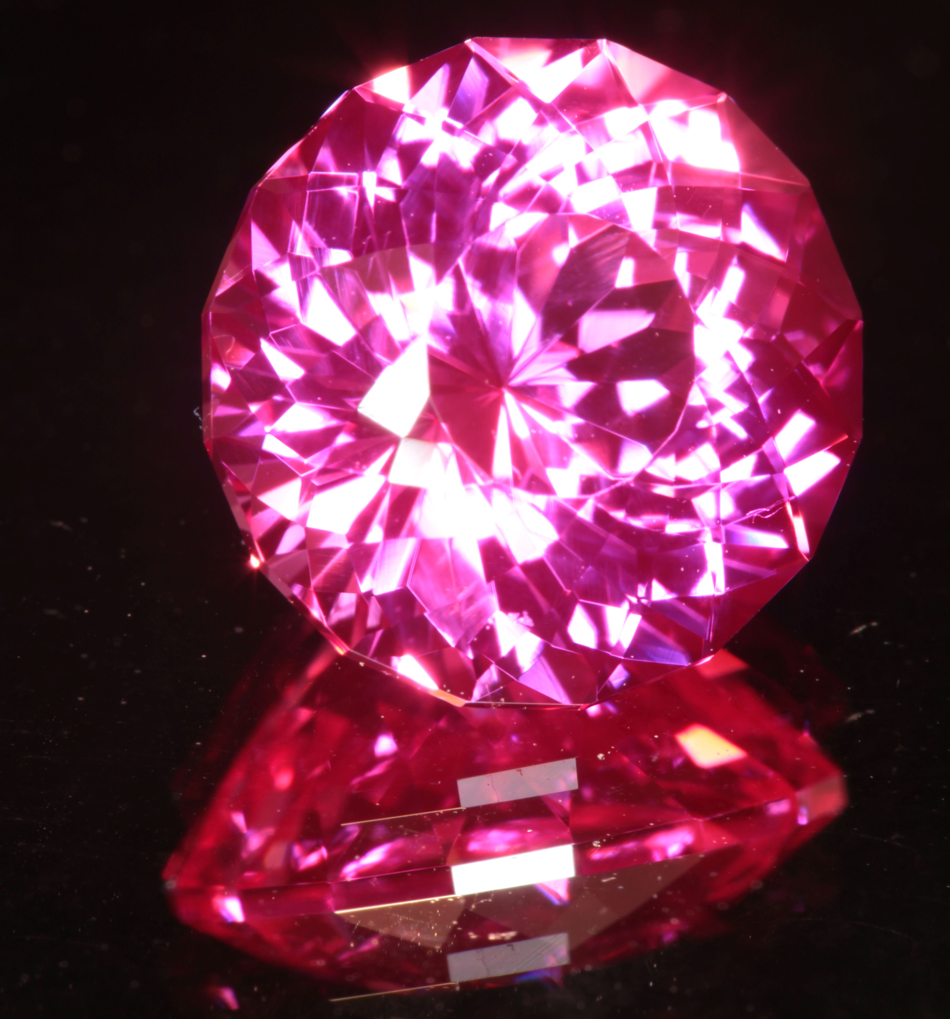 Pink Ruby Round Gemstone
