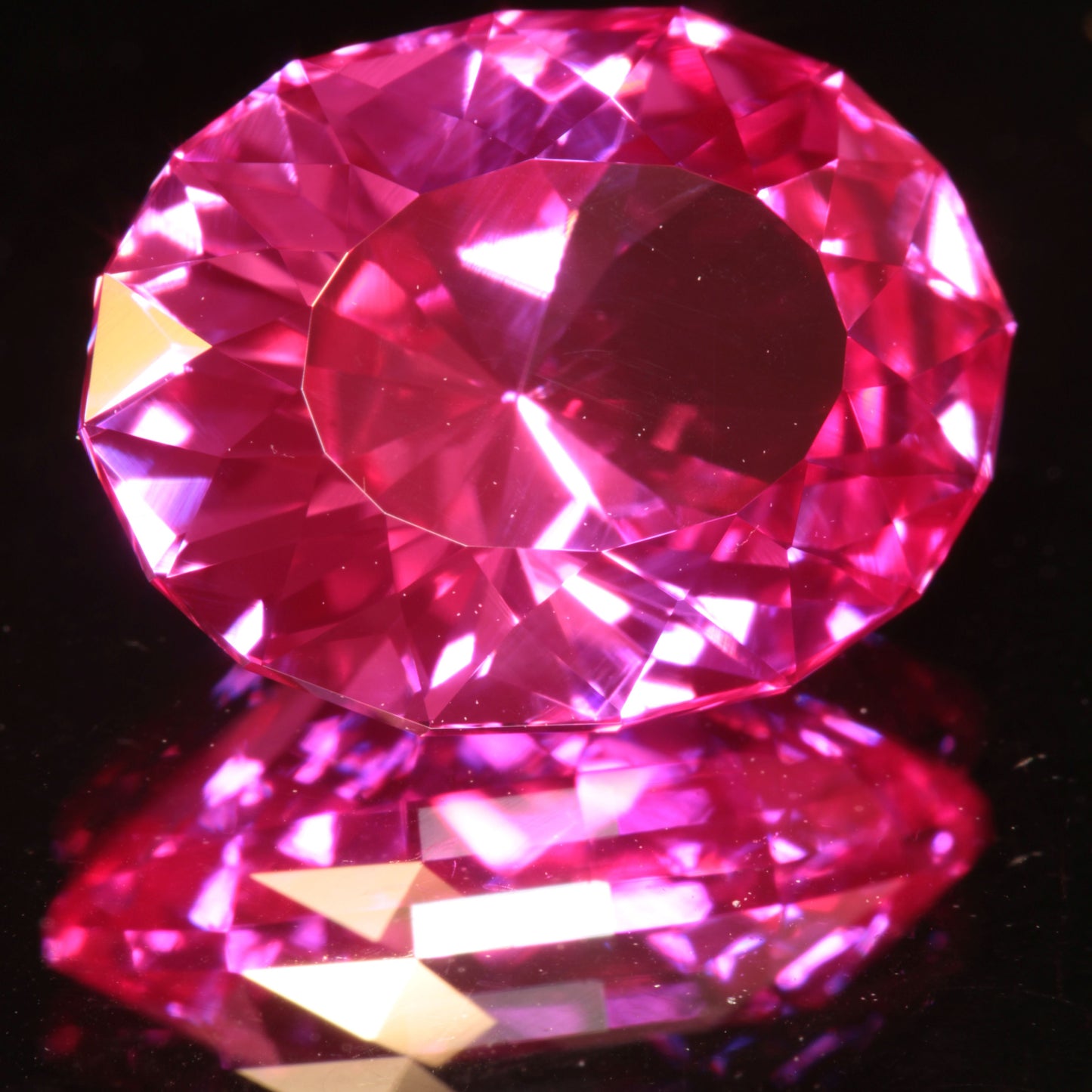 Pink Ruby Oval Gemstone