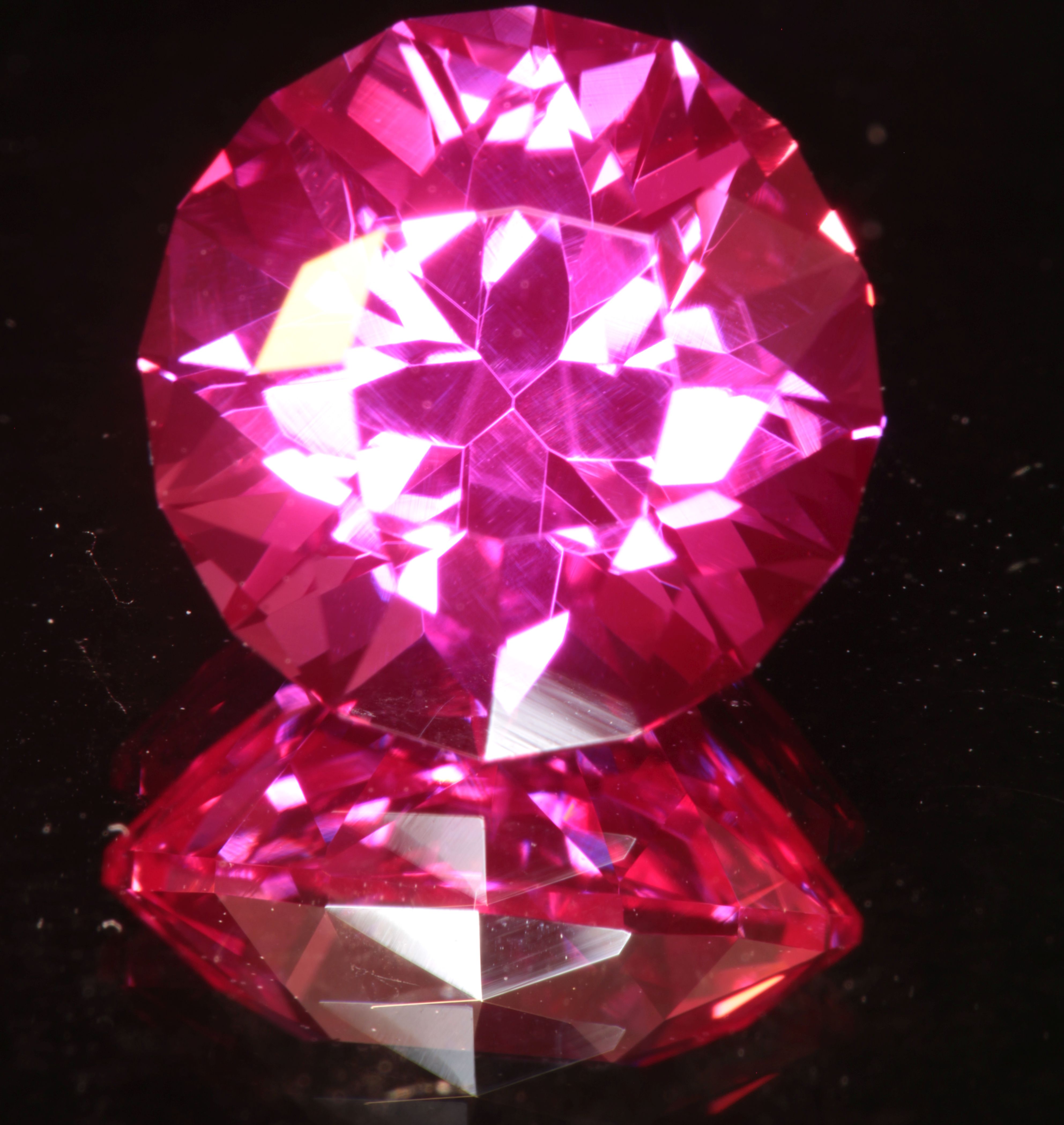 Pink Ruby Round Gemstone