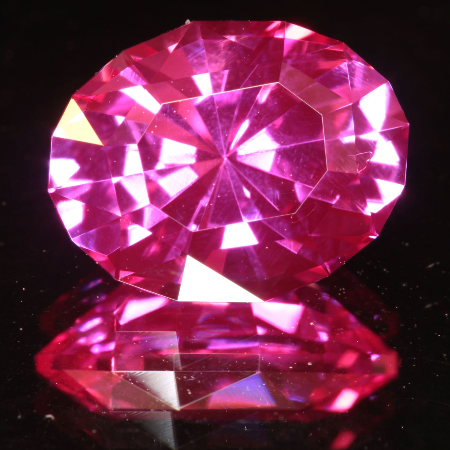 Pink Ruby Oval Gemstone