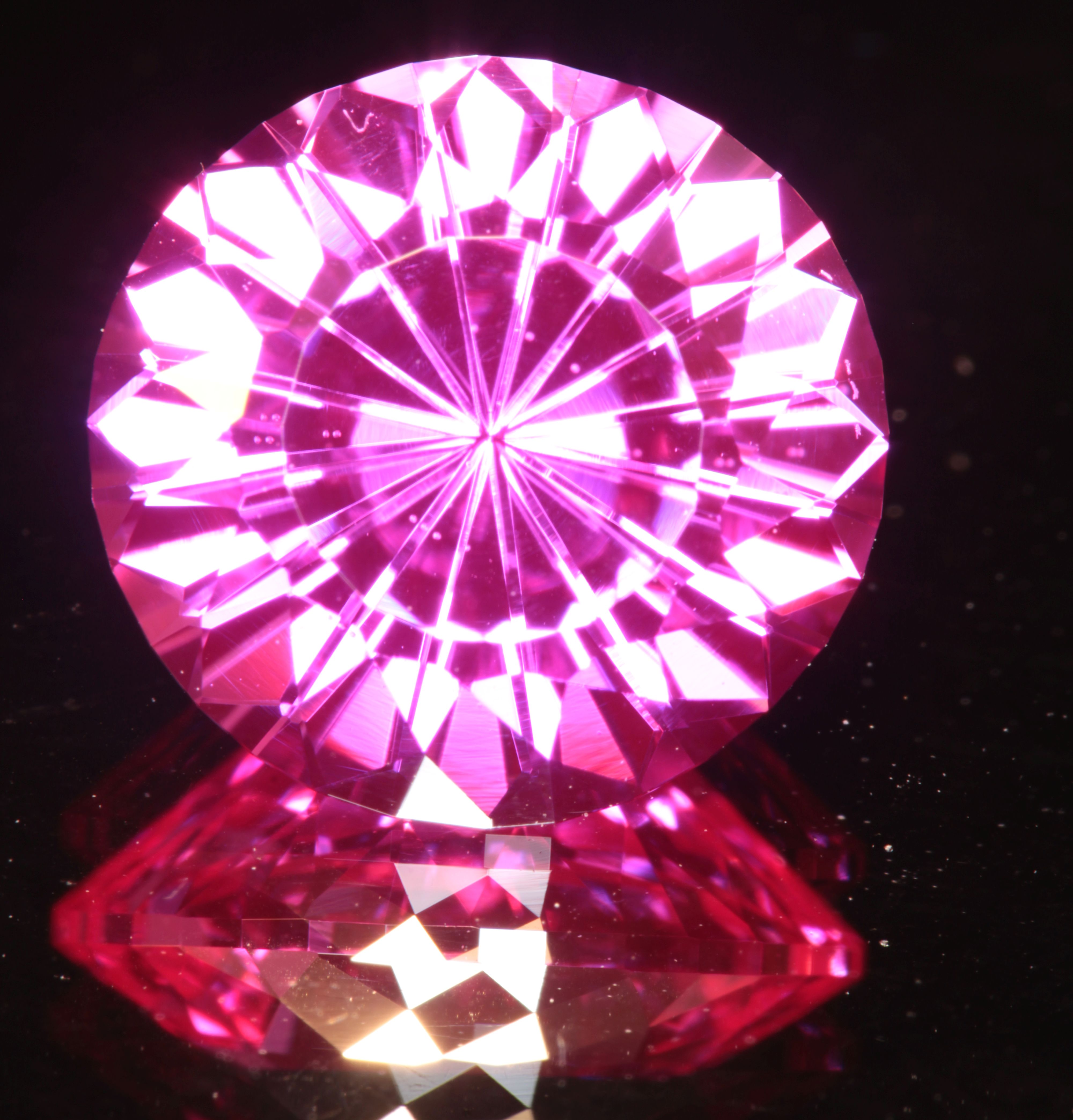 Pink Ruby Round Gemstone