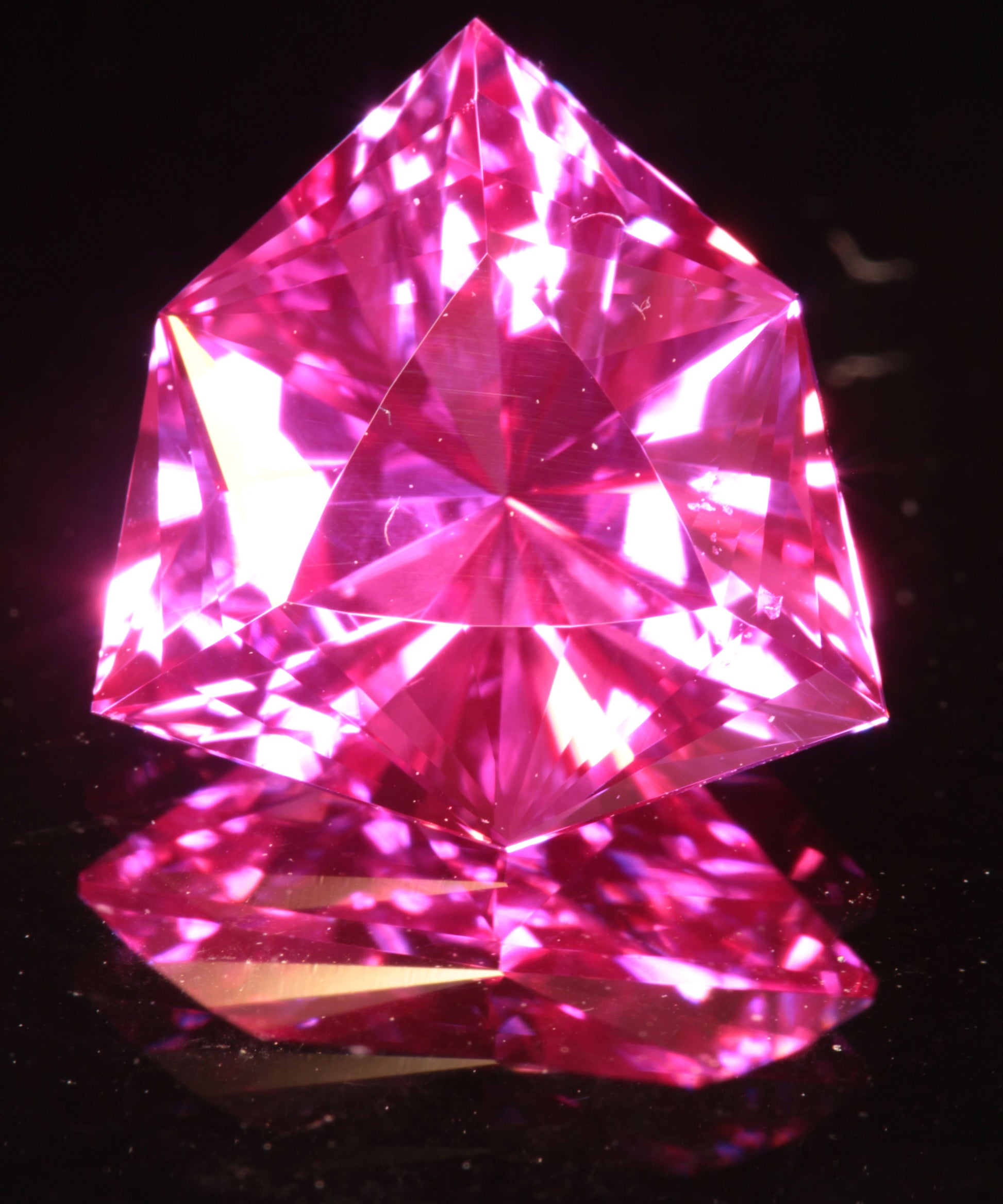 Pink Ruby Trillion Gemstone