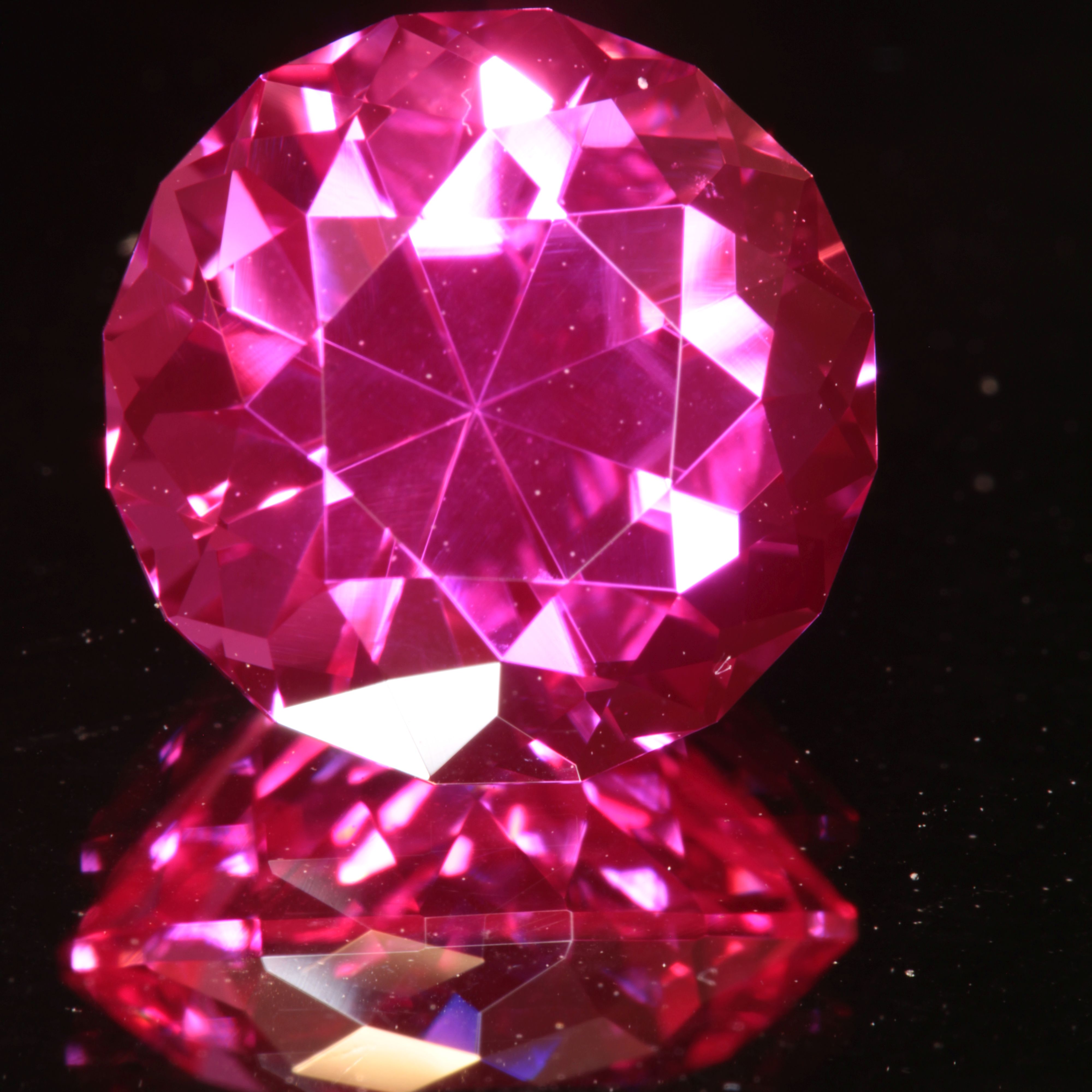 Pink Ruby Round Gemstone