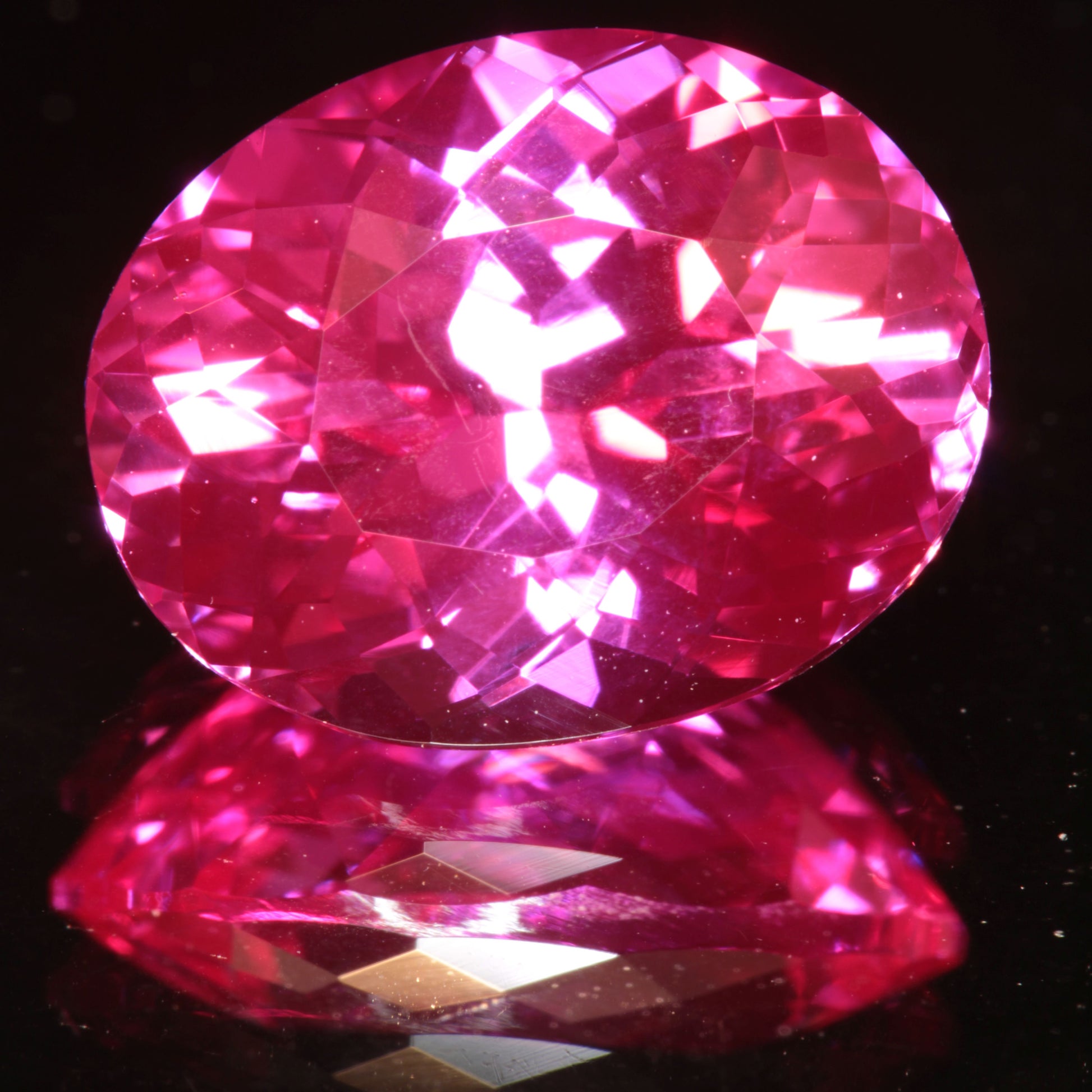 Pink Ruby Oval Gemstone