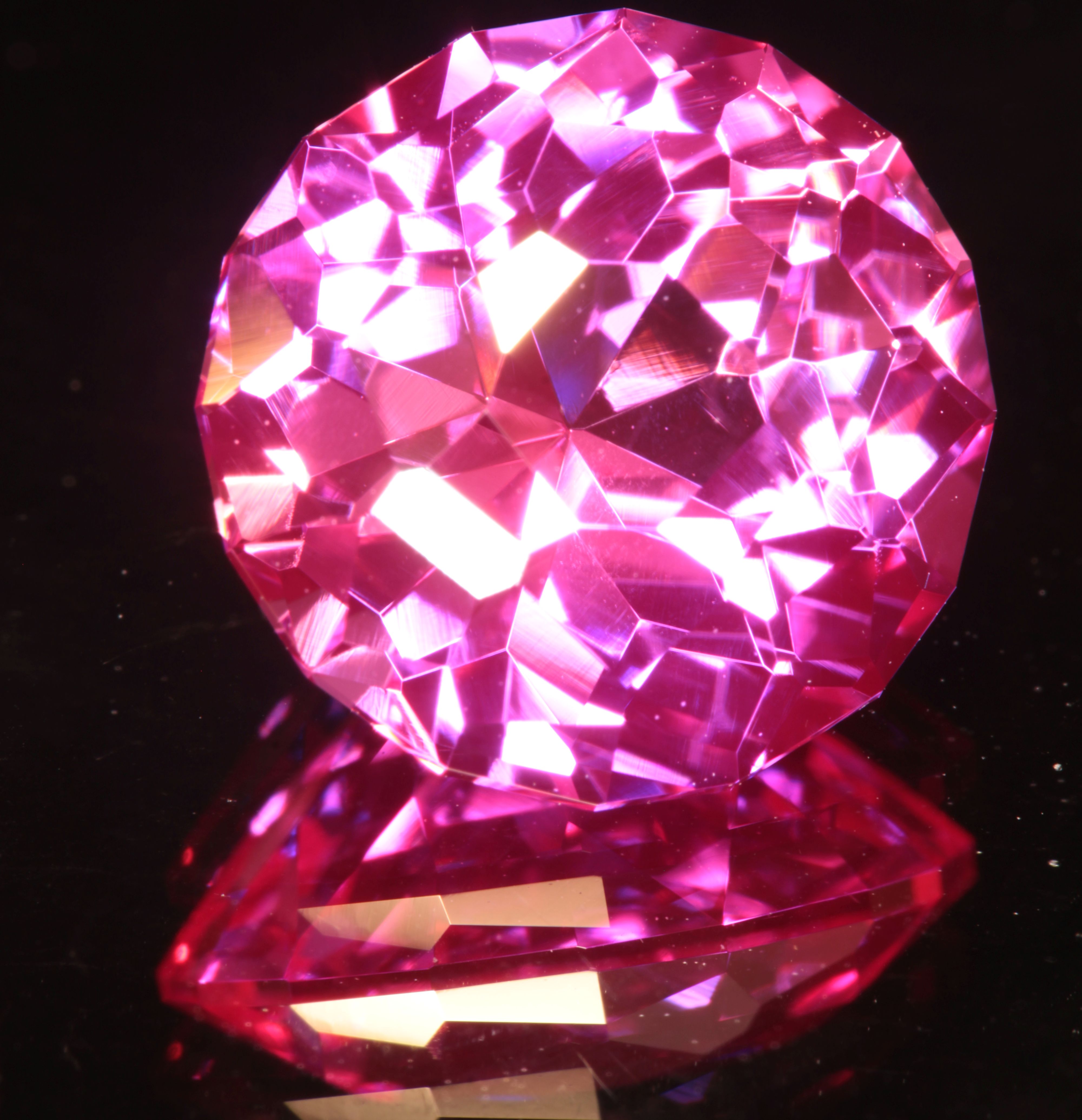 Pink Ruby Round Gemstone