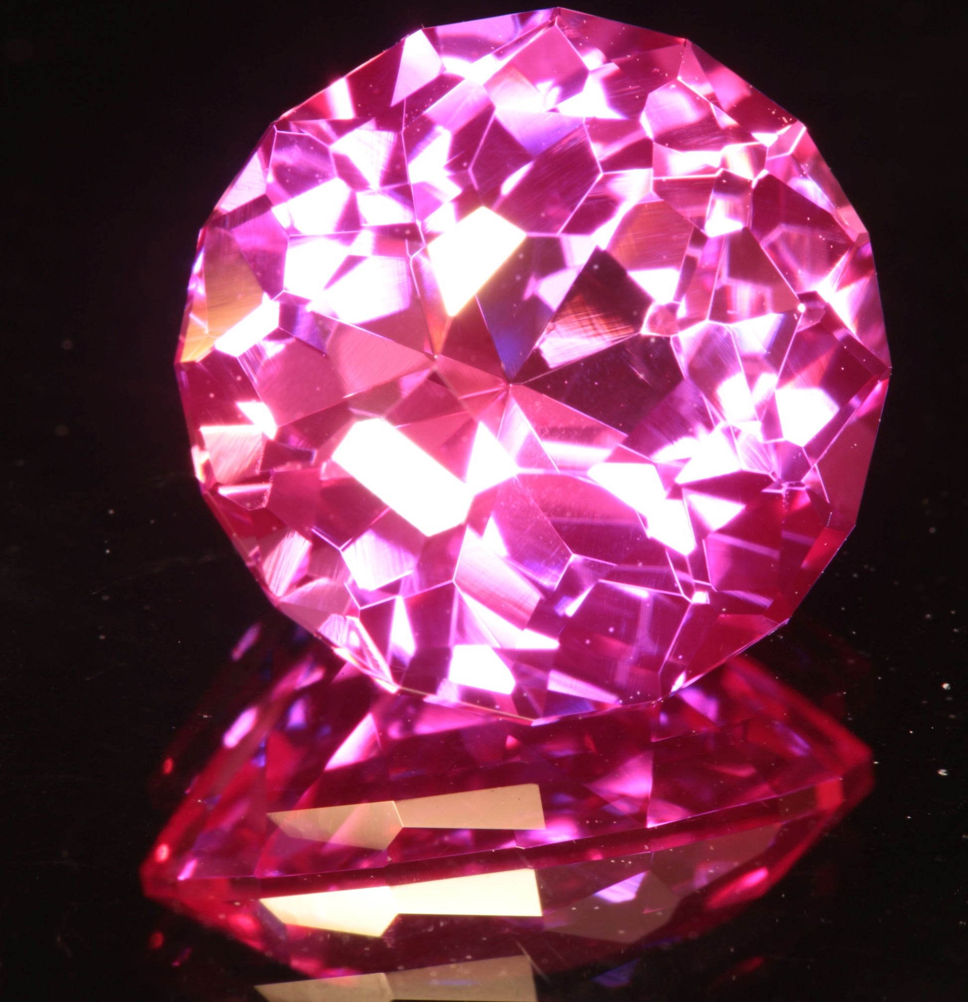Pink Ruby Round Gemstone