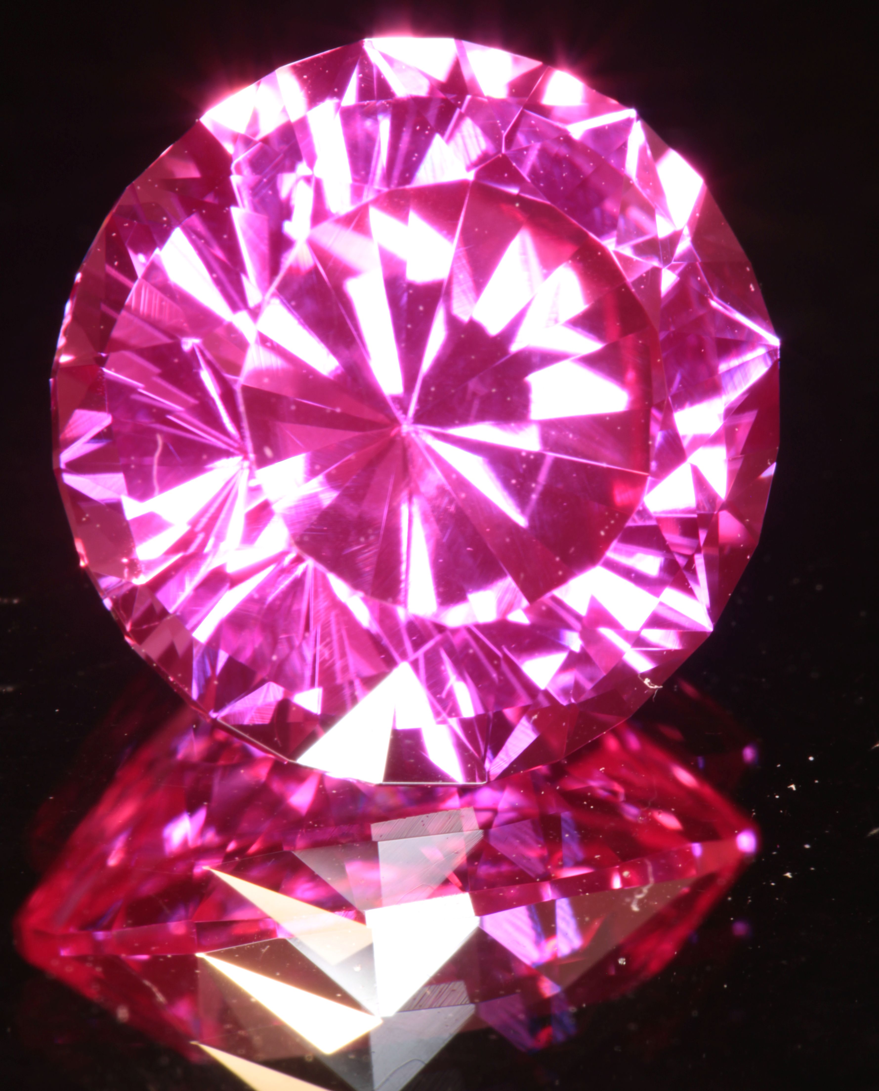 Pink Ruby Round Gemstone