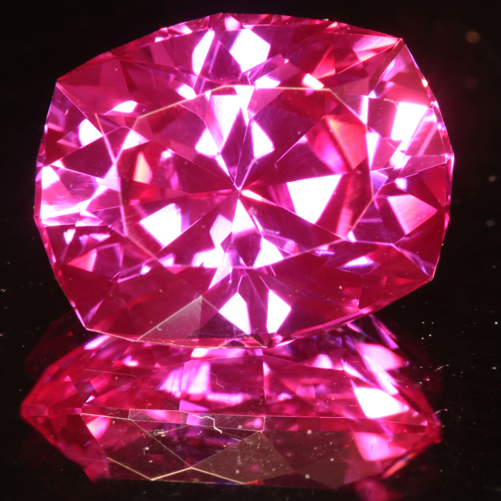 Pink Ruby Rectangular Cushion Gemstone