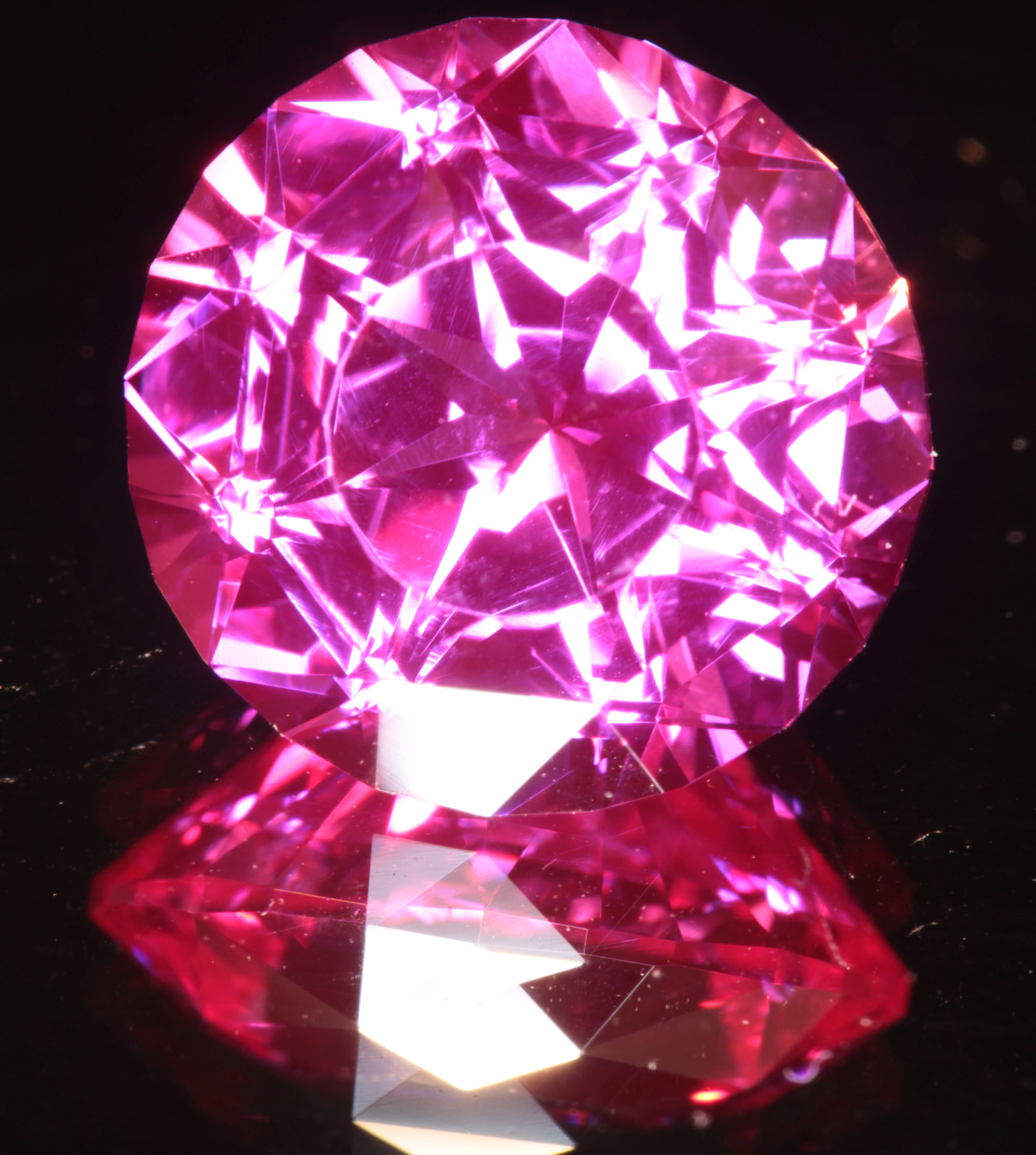 Pink Ruby Round Gemstone