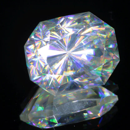 Faceted White Rutile Gemstone