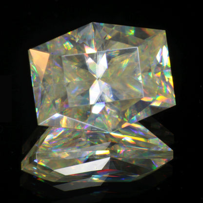 Faceted White Rutile Gemstone