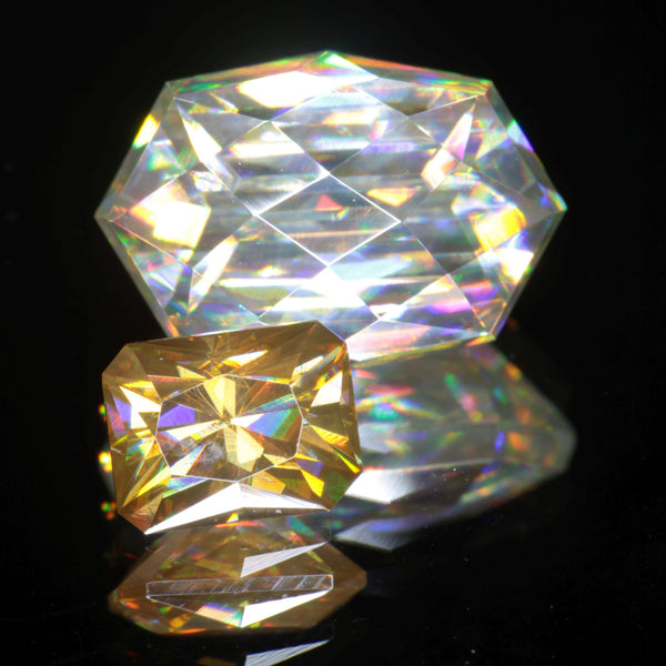Rutile Gems, Faceted Labmade Loose Gemstones – Gems Of Science