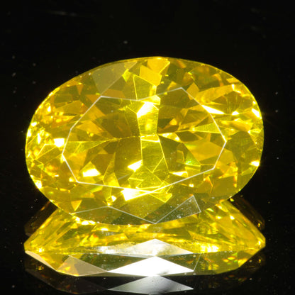 Golden Laser Garnet Faceted Stones, Ce+Nd YAG