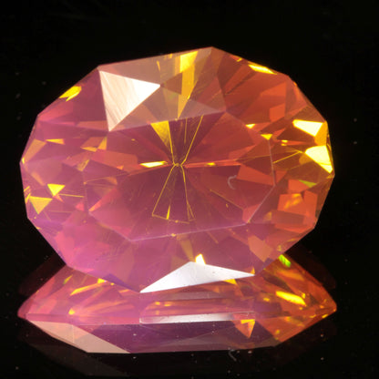 Golden Laser Garnet Faceted Stones, Ce+Nd YAG