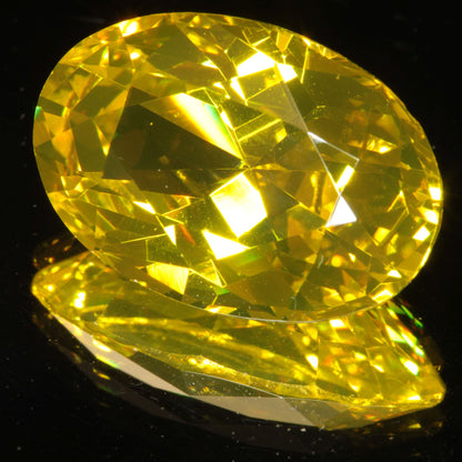 Golden Laser Garnet Faceted Stones, Ce+Nd YAG