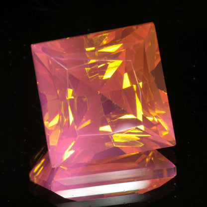 Golden Laser Garnet Faceted Stones, Ce+Nd YAG