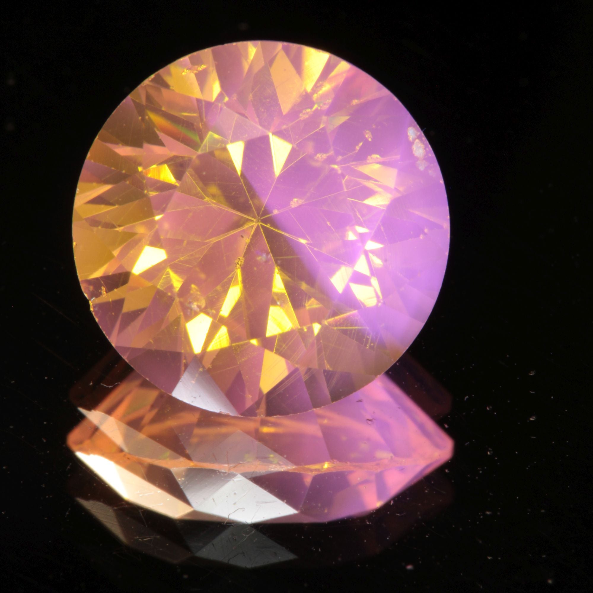 Golden Laser Garnet Faceted Stones, Ce+Nd YAG