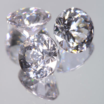Faceted 5mm Round YAG:Nd:Ce Gemstone
