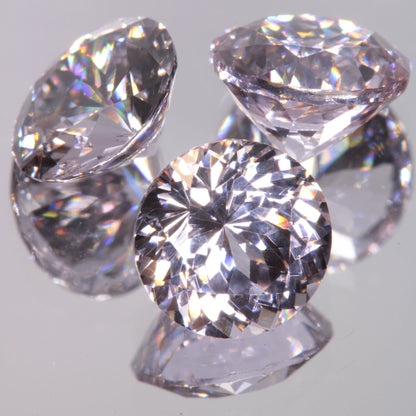 Faceted 7mm Round YAG:Nd:Ce Gemstone