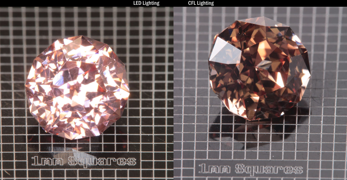 Faceted Round YAP (Yttrium Aluminum Perovskite)