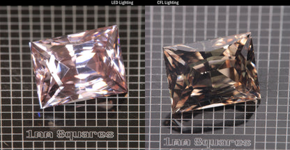 Faceted Chipped Rectangle YAP (Yttrium Aluminum Perovskite)