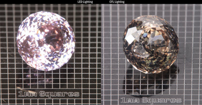 Faceted Round YAP (Yttrium Aluminum Perovskite)