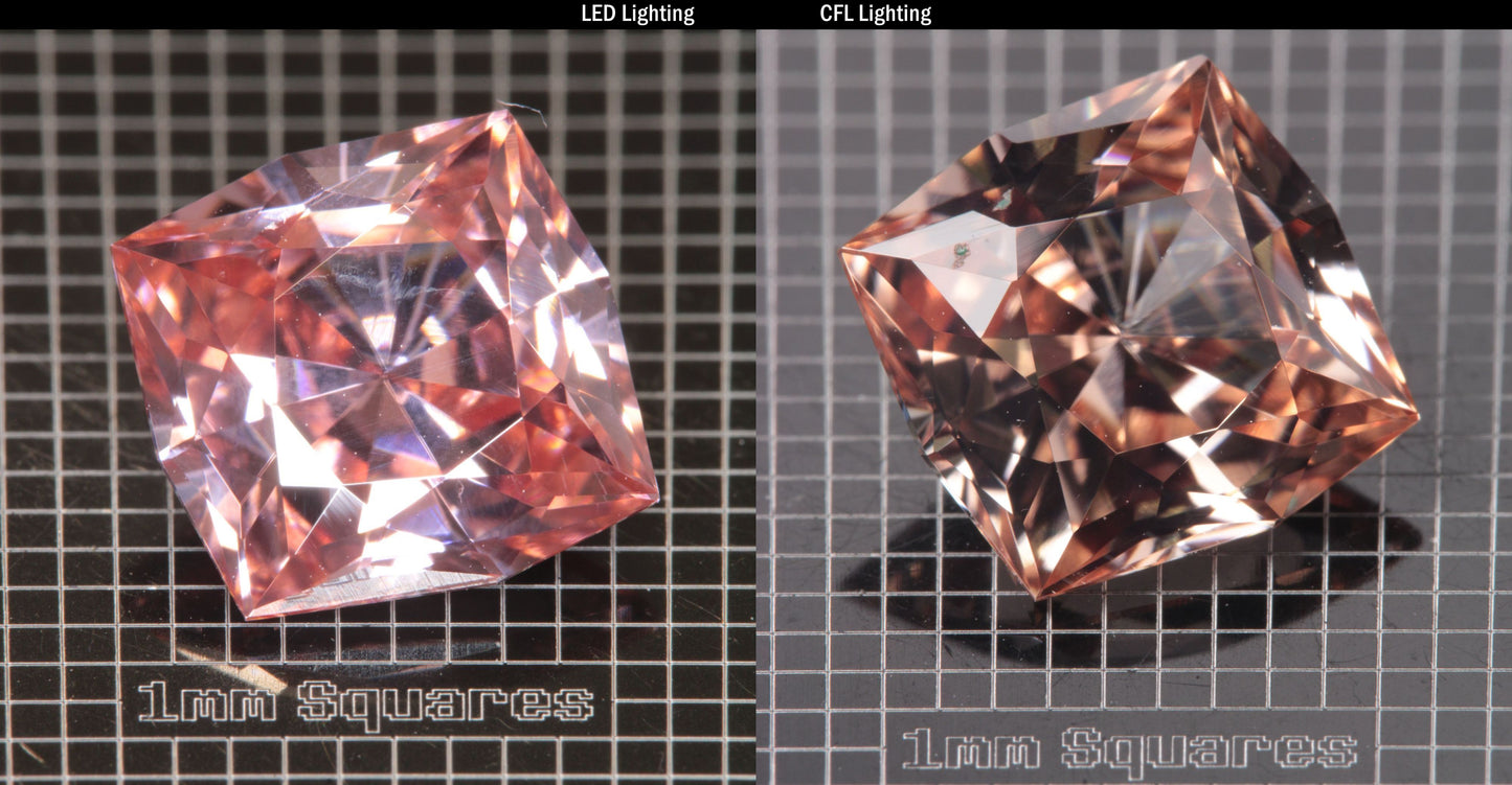 Faceted Cushion YAP (Yttrium Aluminum Perovskite)