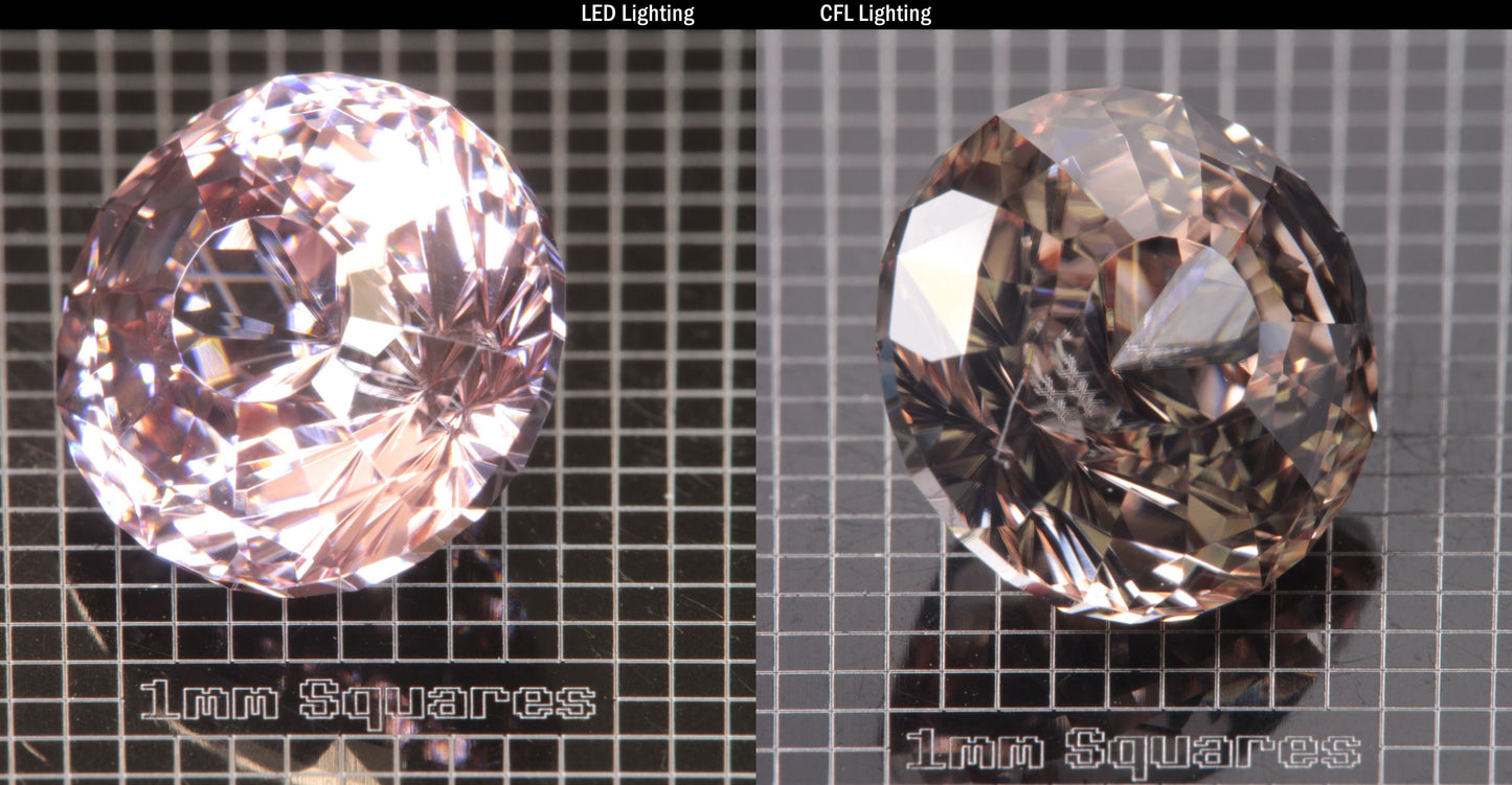 Faceted Round YAP (Yttrium Aluminum Perovskite)
