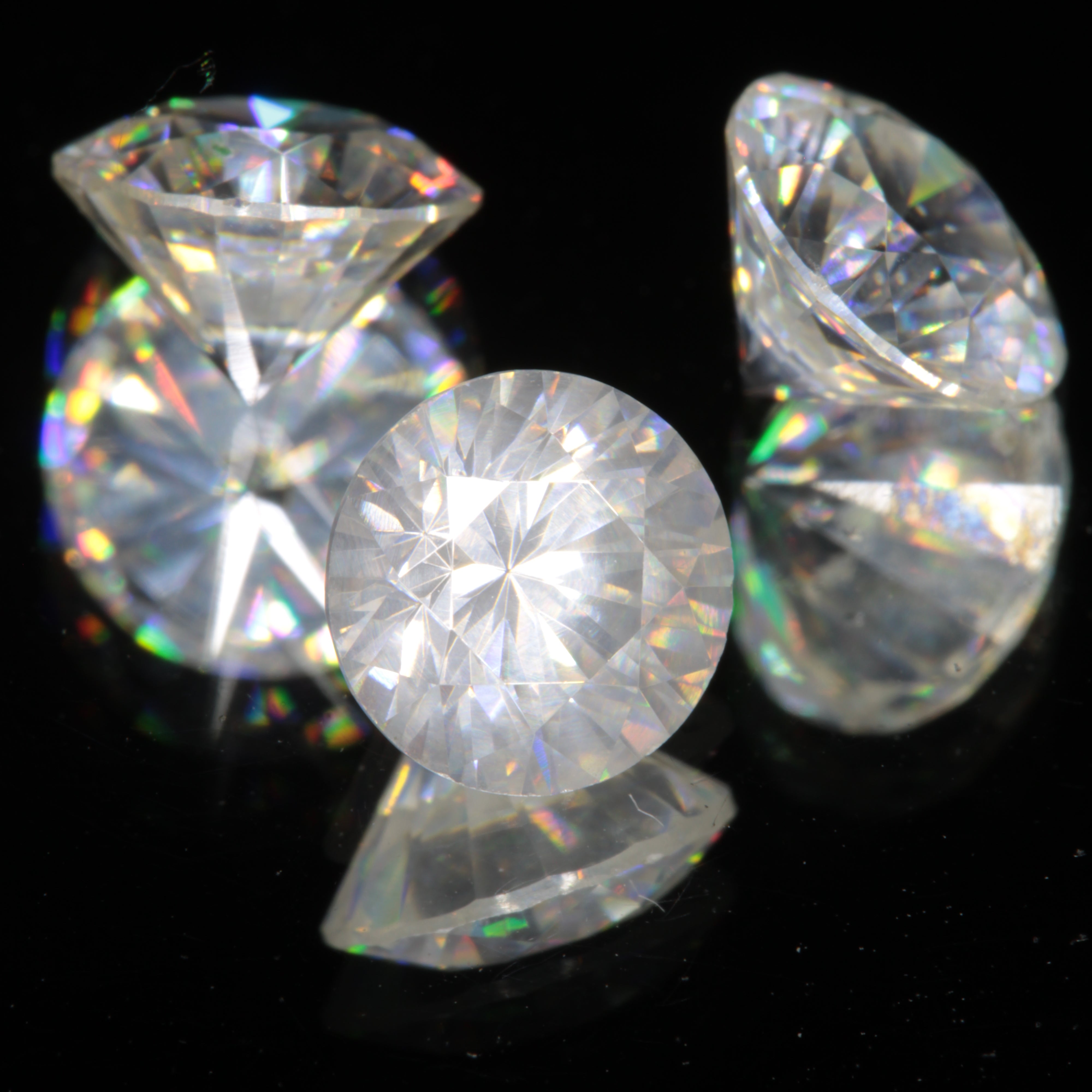 6mm Faceted ZnS Gemstone