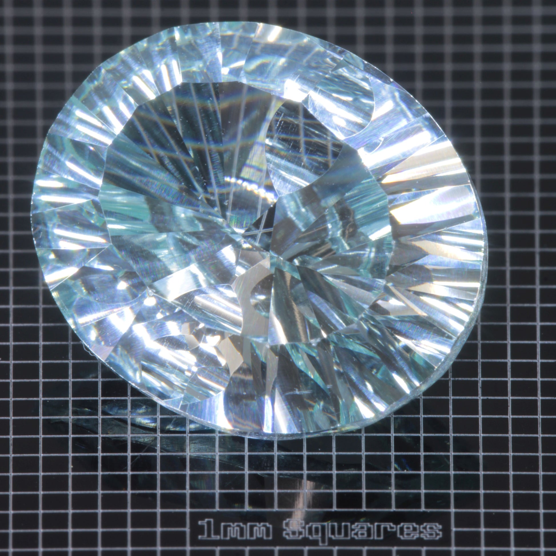 Faceted Yb:YAG Oval Gemstone