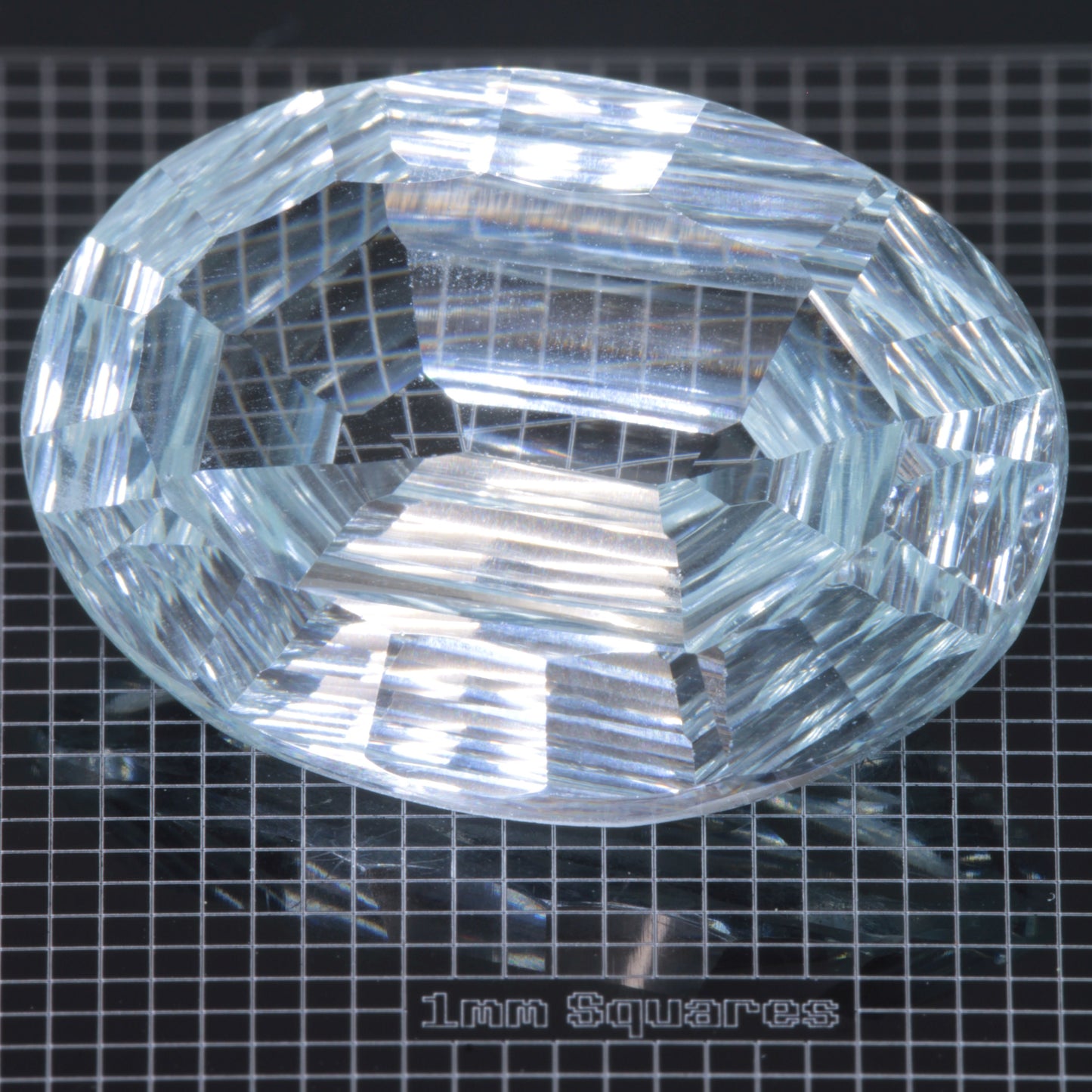 Faceted Yb:YAG Oval Gemstone
