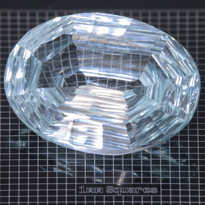 Faceted Yb:YAG Oval Gemstone