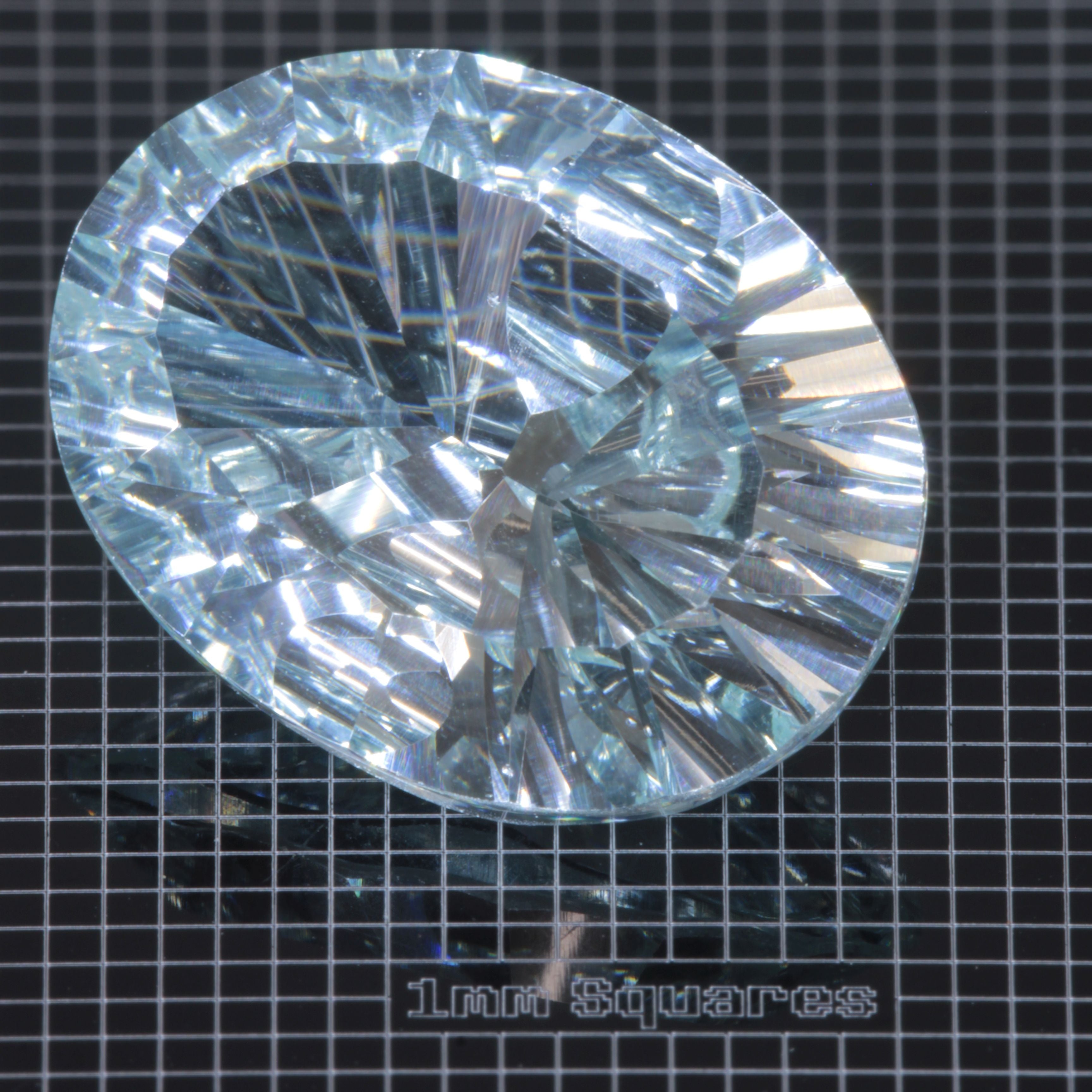 Faceted Yb:YAG Oval Gemstone
