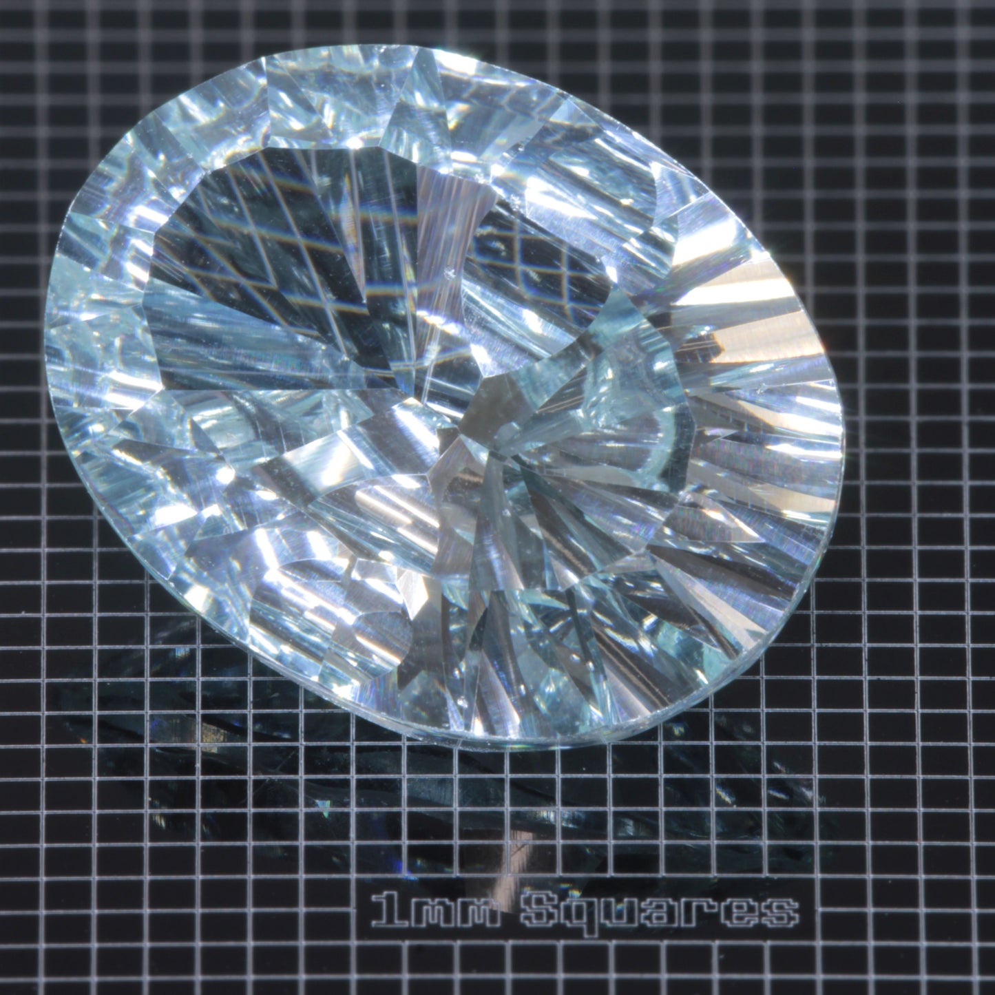 Faceted Yb:YAG Oval Gemstone